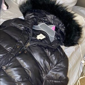 Black puff coat